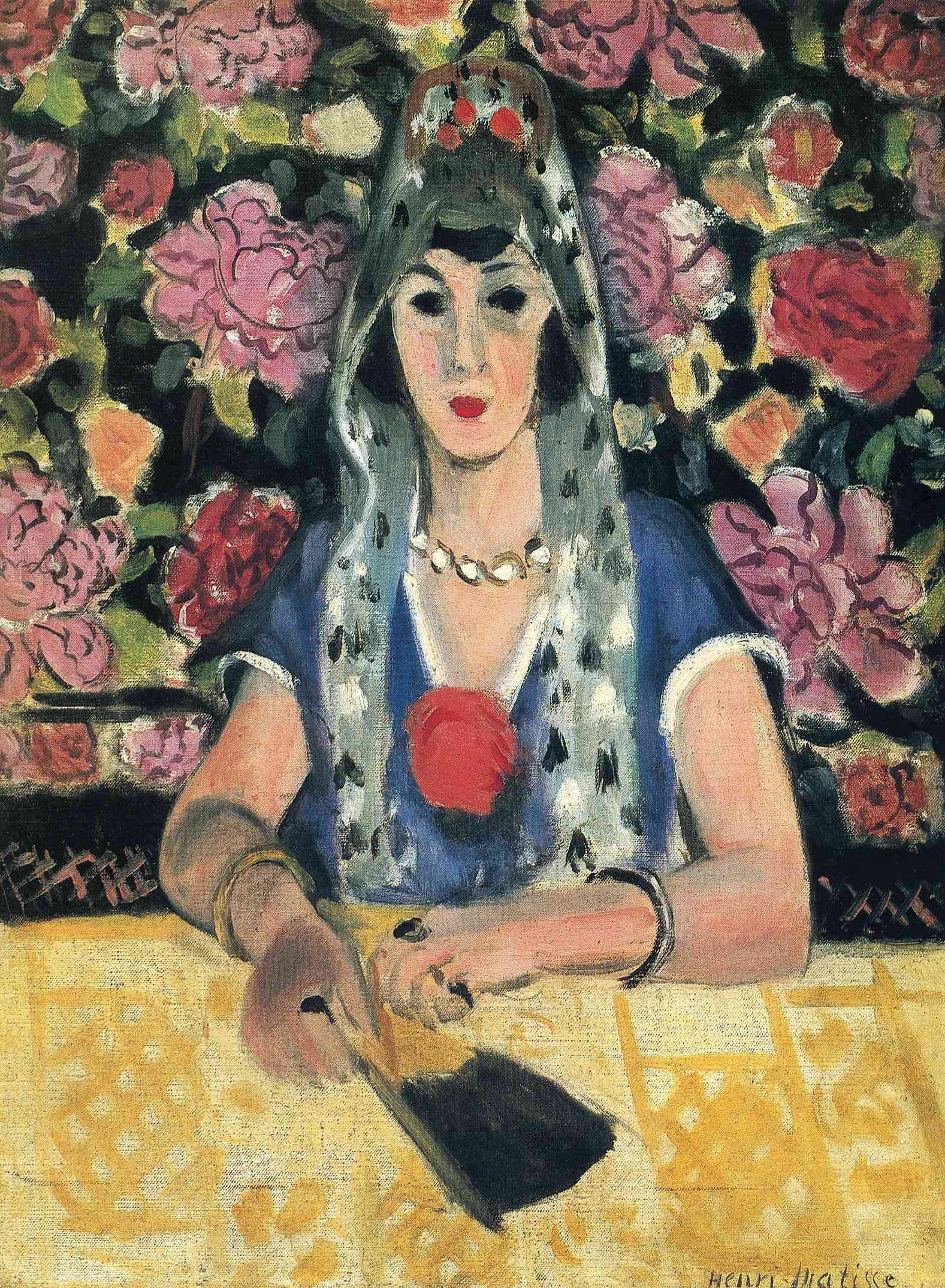 Henri Matisse - Spanish Woman: Harmony in Blue 1923